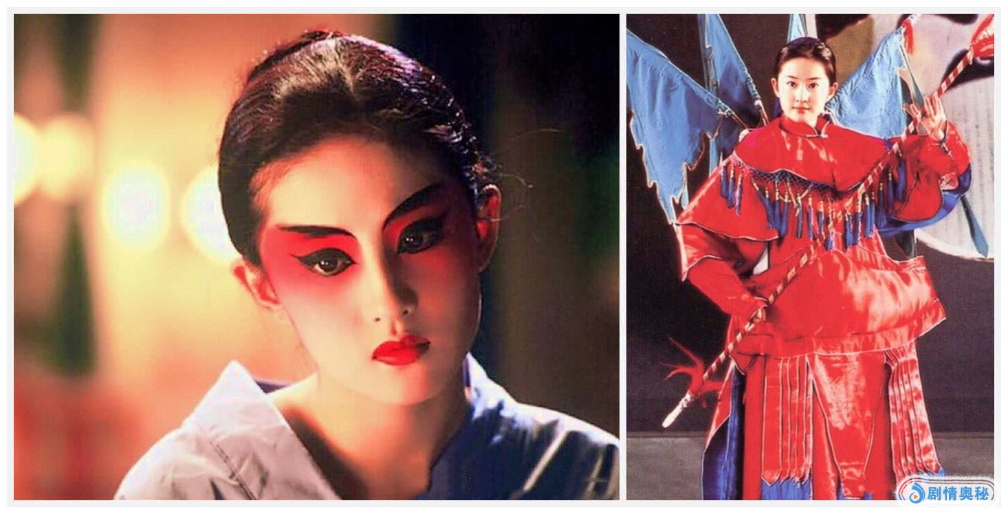 女星穿戏服,刘亦菲英姿飒爽,赵丽颖温柔似水,而她宛如