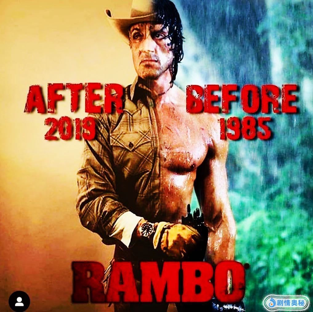 史泰龙拍摄第一滴血5,全身沾满血迹,73岁依然