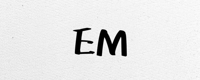 em在聊天中是什么意思