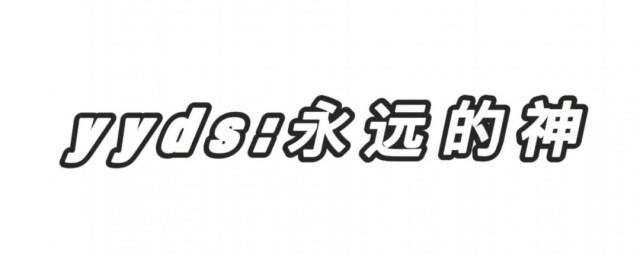 朋友圈yyds什么意思