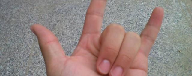 食指和小拇指竖起来是什么意思