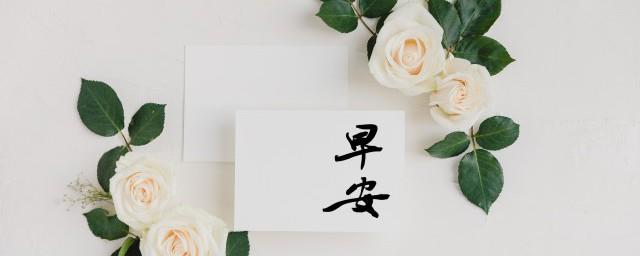 关于早上好的问候美句有哪些