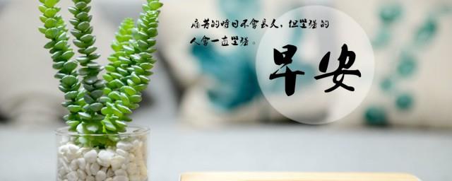 一见倾心的早安心语